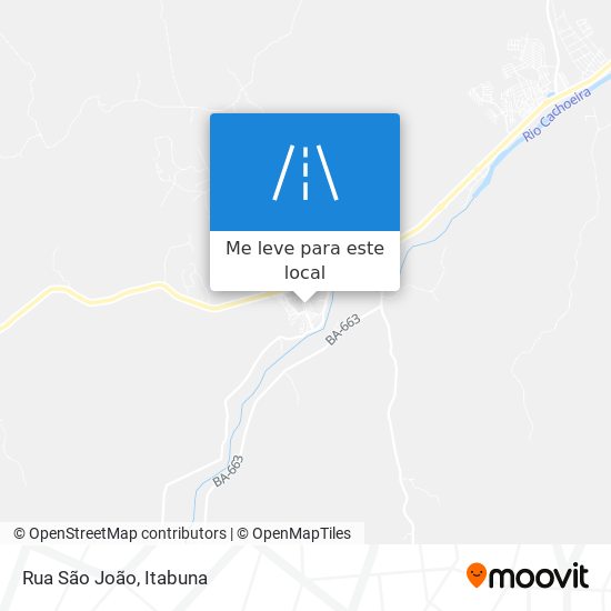 Rua São João mapa
