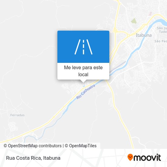 Rua Costa Rica mapa