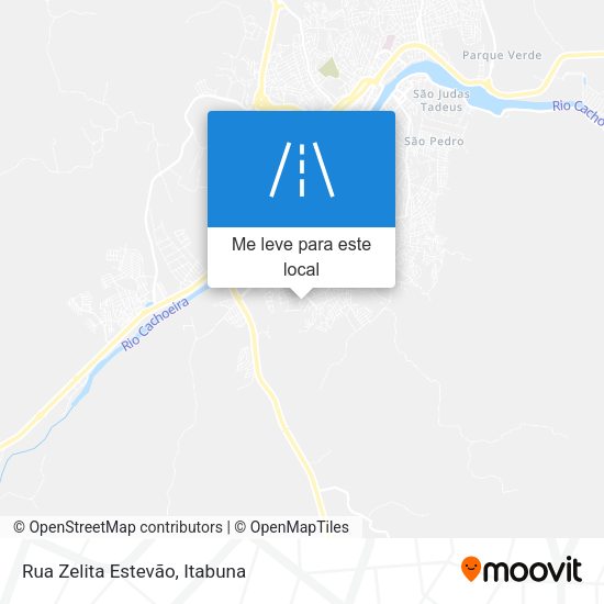 Rua Zelita Estevão mapa