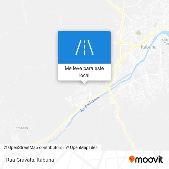 Rua Gravata mapa