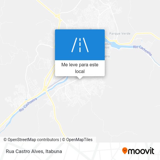 Rua Castro Alves mapa