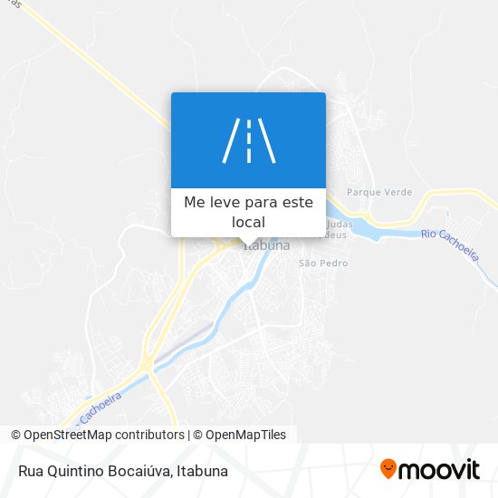 Rua Quintino Bocaiúva mapa