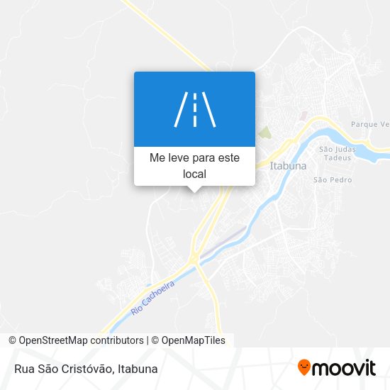 Rua São Cristóvão mapa