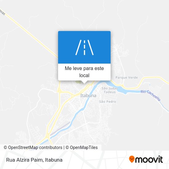 Rua Alzira Paim mapa
