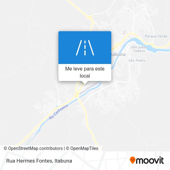 Rua Hermes Fontes mapa