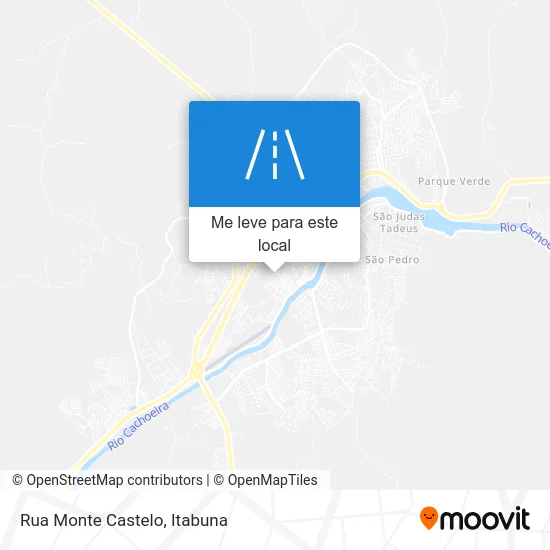 Rua Monte Castelo mapa
