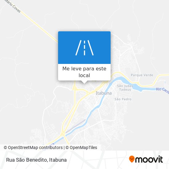 Rua São Benedito mapa