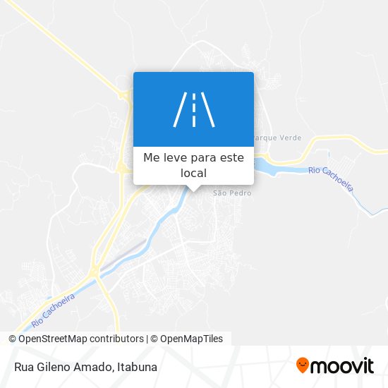Rua Gileno Amado mapa