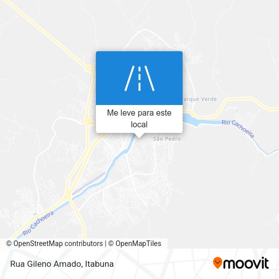 Rua Gileno Amado mapa