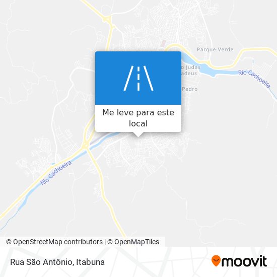 Rua São Antônio mapa
