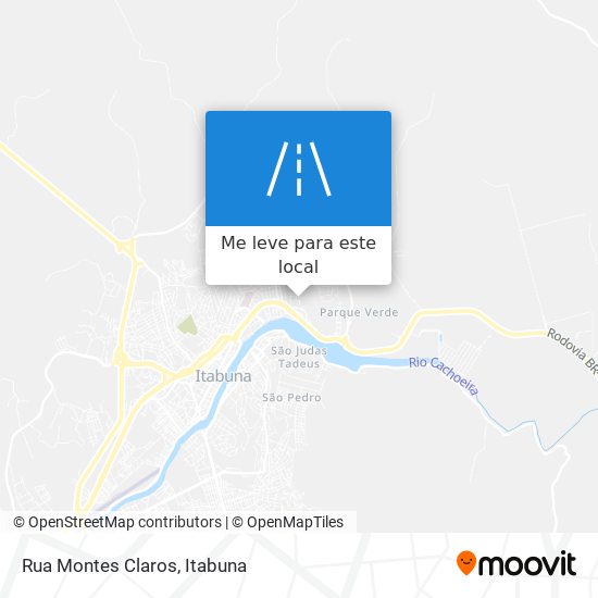 Rua Montes Claros mapa