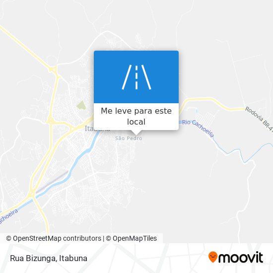 Rua Bizunga mapa