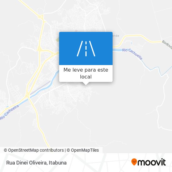 Rua Dinei Oliveira mapa