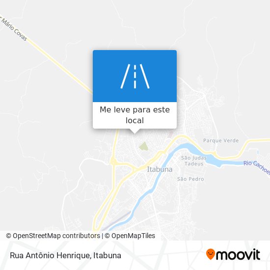 Rua Antônio Henrique mapa