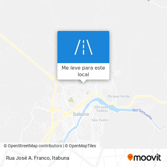 Rua José A. Franco mapa