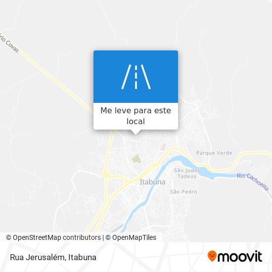 Rua Jerusalém mapa