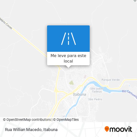 Rua Willian Macedo mapa