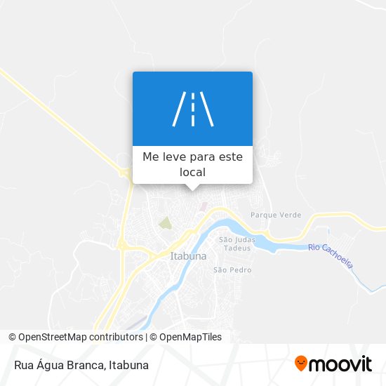 Rua Água Branca mapa