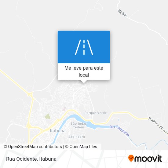 Rua Ocidente mapa