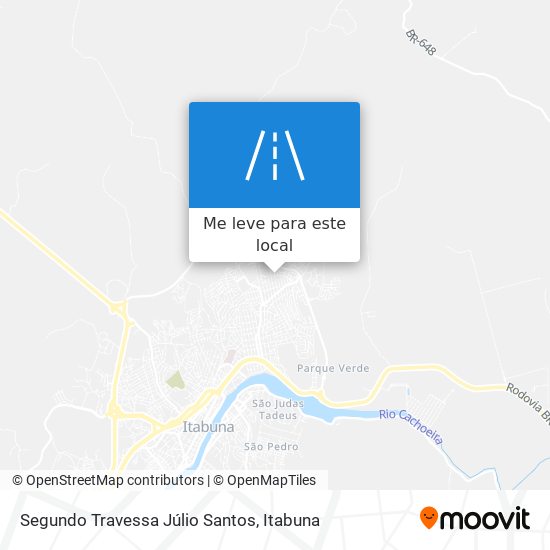 Segundo Travessa Júlio Santos mapa