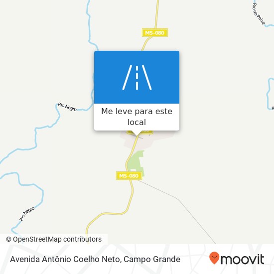 Avenida Antônio Coelho Neto mapa