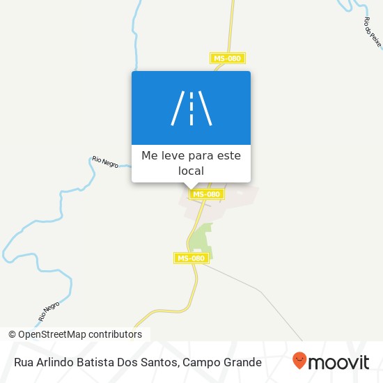 Rua Arlindo Batista Dos Santos mapa