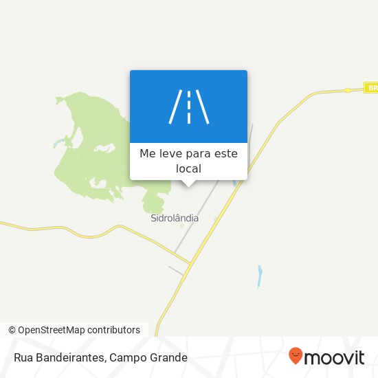 Rua Bandeirantes mapa