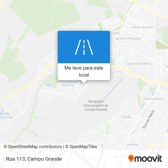 Rua 113 mapa