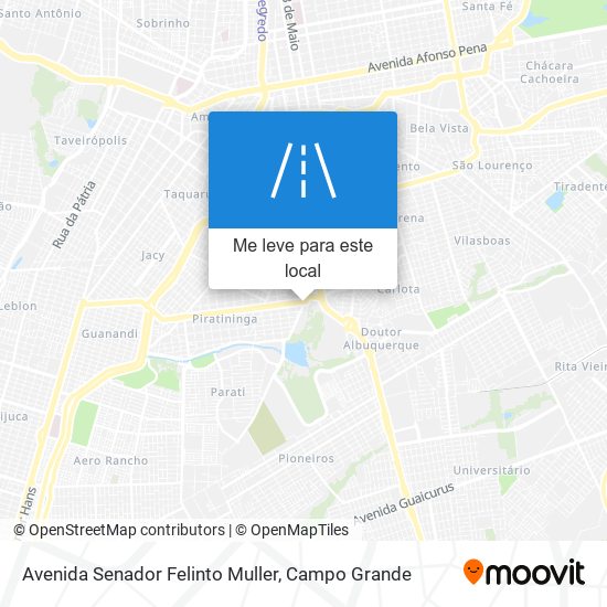 Avenida Senador Felinto Muller mapa