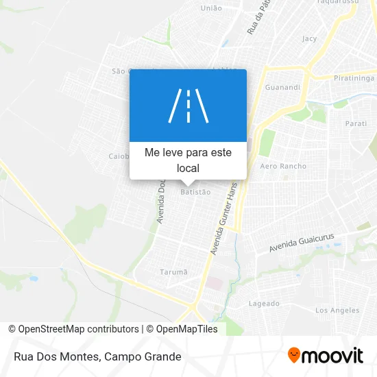 Rua Dos Montes mapa