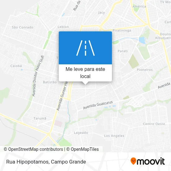 Rua Hipopotamos mapa