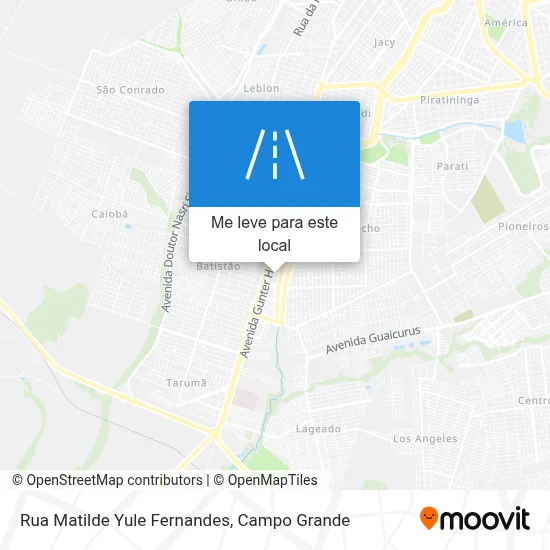 Rua Matilde Yule Fernandes mapa