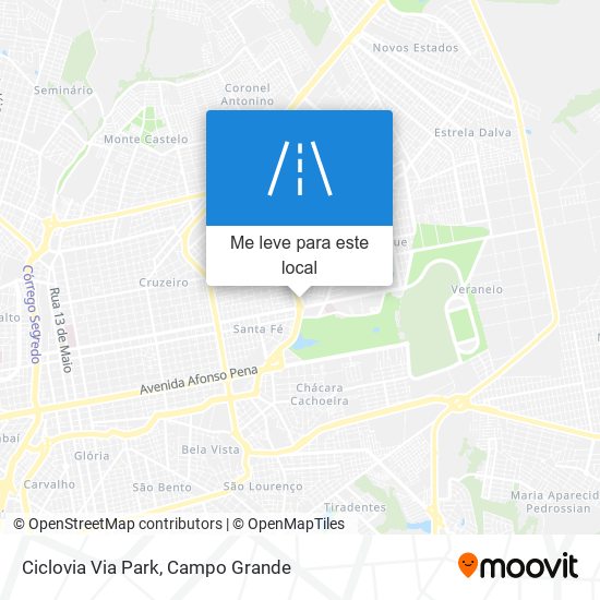 Ciclovia Via Park mapa