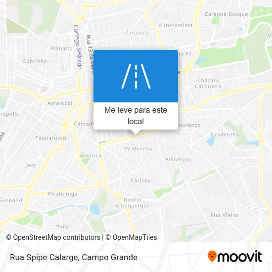Rua Spipe Calarge mapa