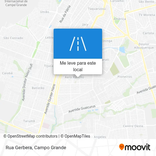 Rua Gerbera mapa