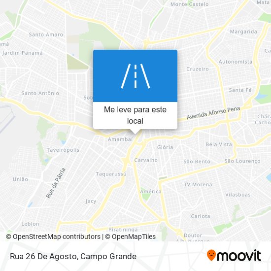 Rua 26 De Agosto mapa