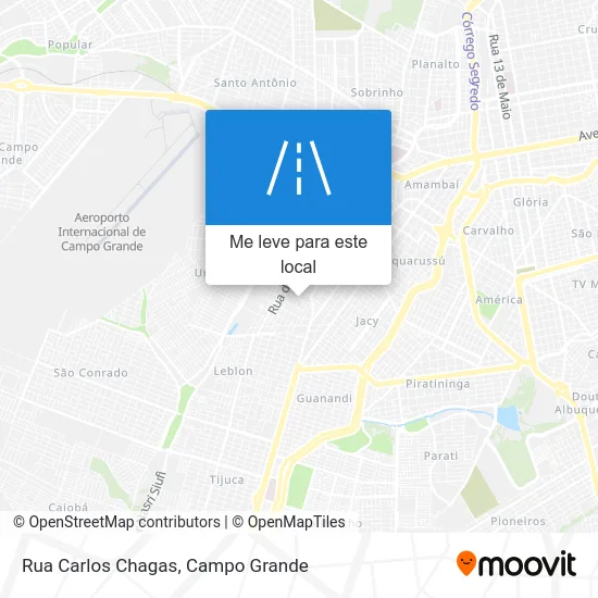 Rua Carlos Chagas mapa