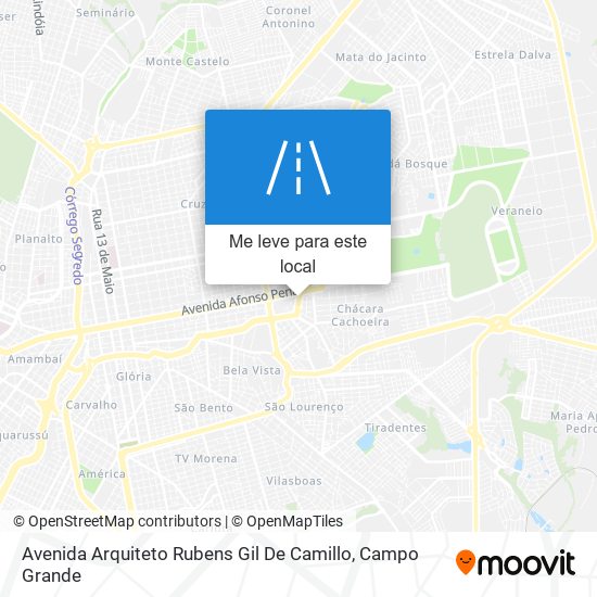 Avenida Arquiteto Rubens Gil De Camillo mapa