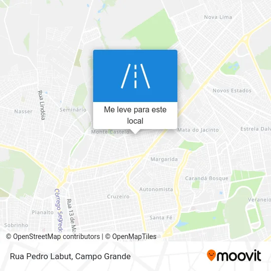 Rua Pedro Labut mapa