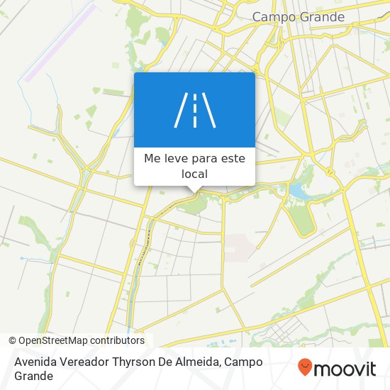 Avenida Vereador Thyrson De Almeida mapa