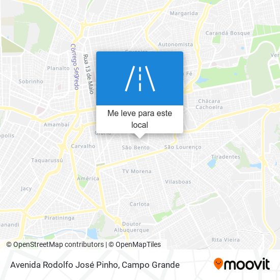 Avenida Rodolfo José Pinho mapa