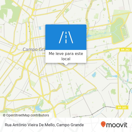 Rua Antônio Vieira De Mello mapa