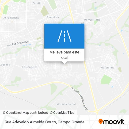 Rua Adevaldo Almeida Couto mapa