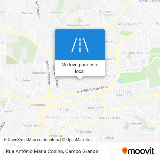 Rua Antônio Maria Coelho mapa