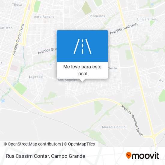 Rua Cassim Contar mapa