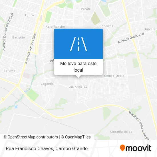 Rua Francisco Chaves mapa
