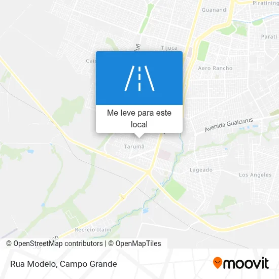 Rua Modelo mapa