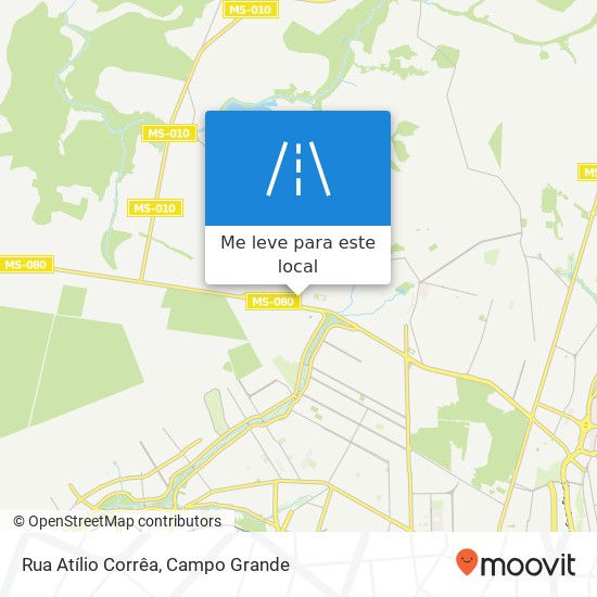 Rua Atílio Corrêa mapa
