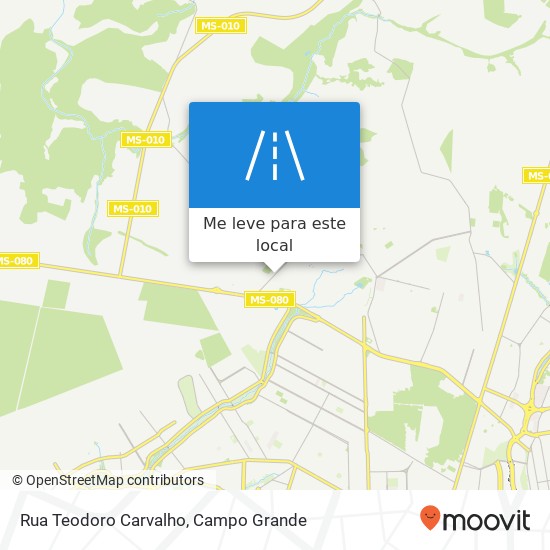 Rua Teodoro Carvalho mapa