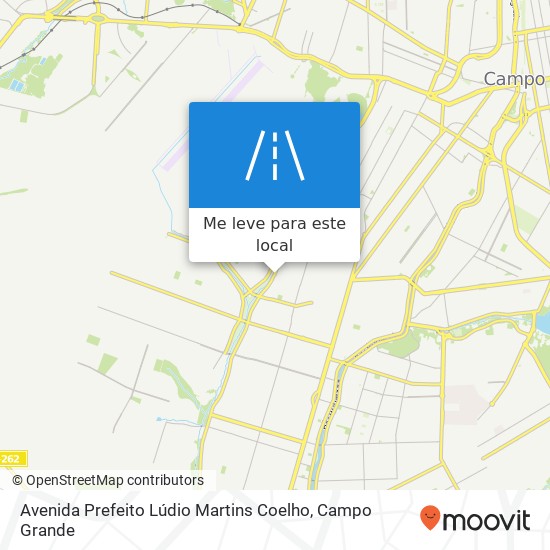 Avenida Prefeito Lúdio Martins Coelho mapa